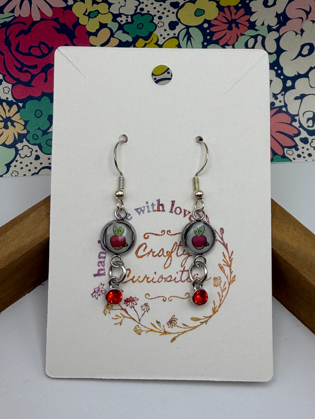 Applin Upcycled Card Earrings