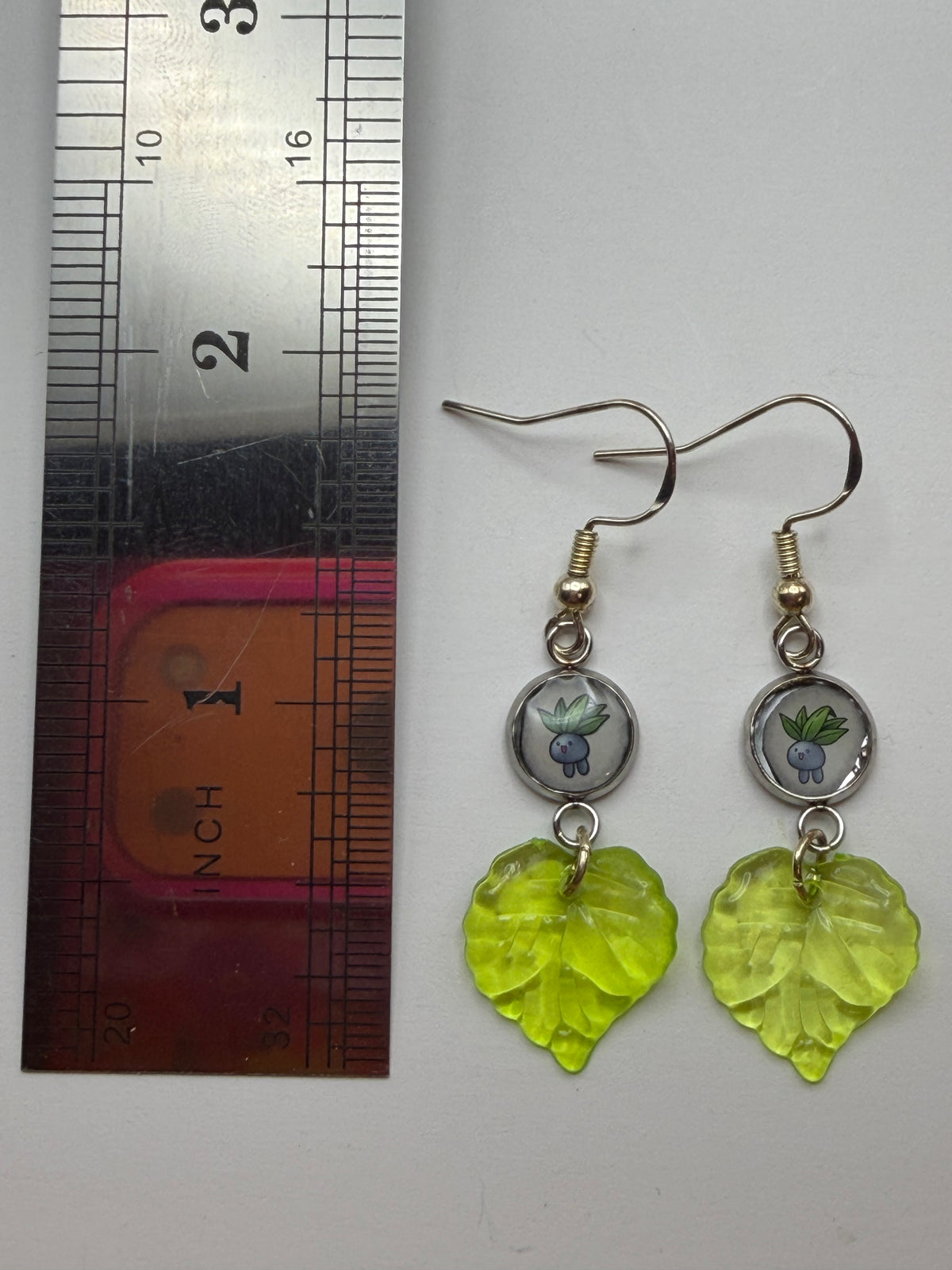 Oddish Upcycled Card Earrings