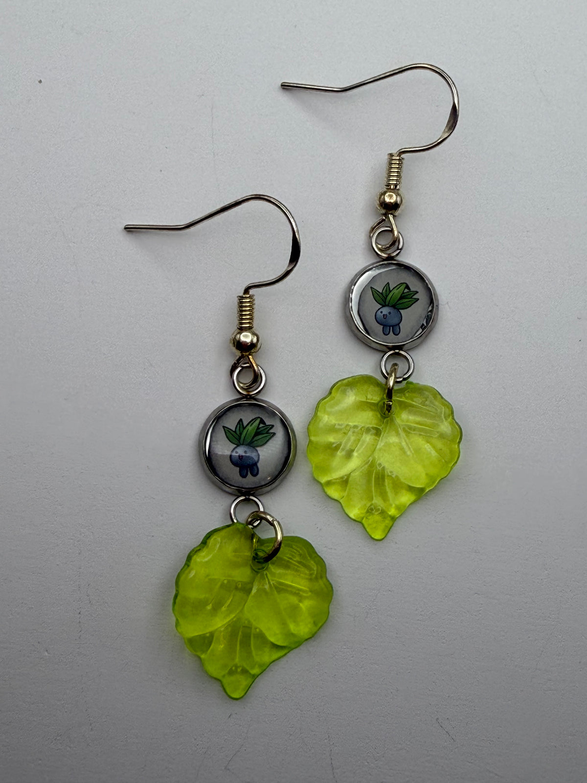 Oddish Upcycled Card Earrings