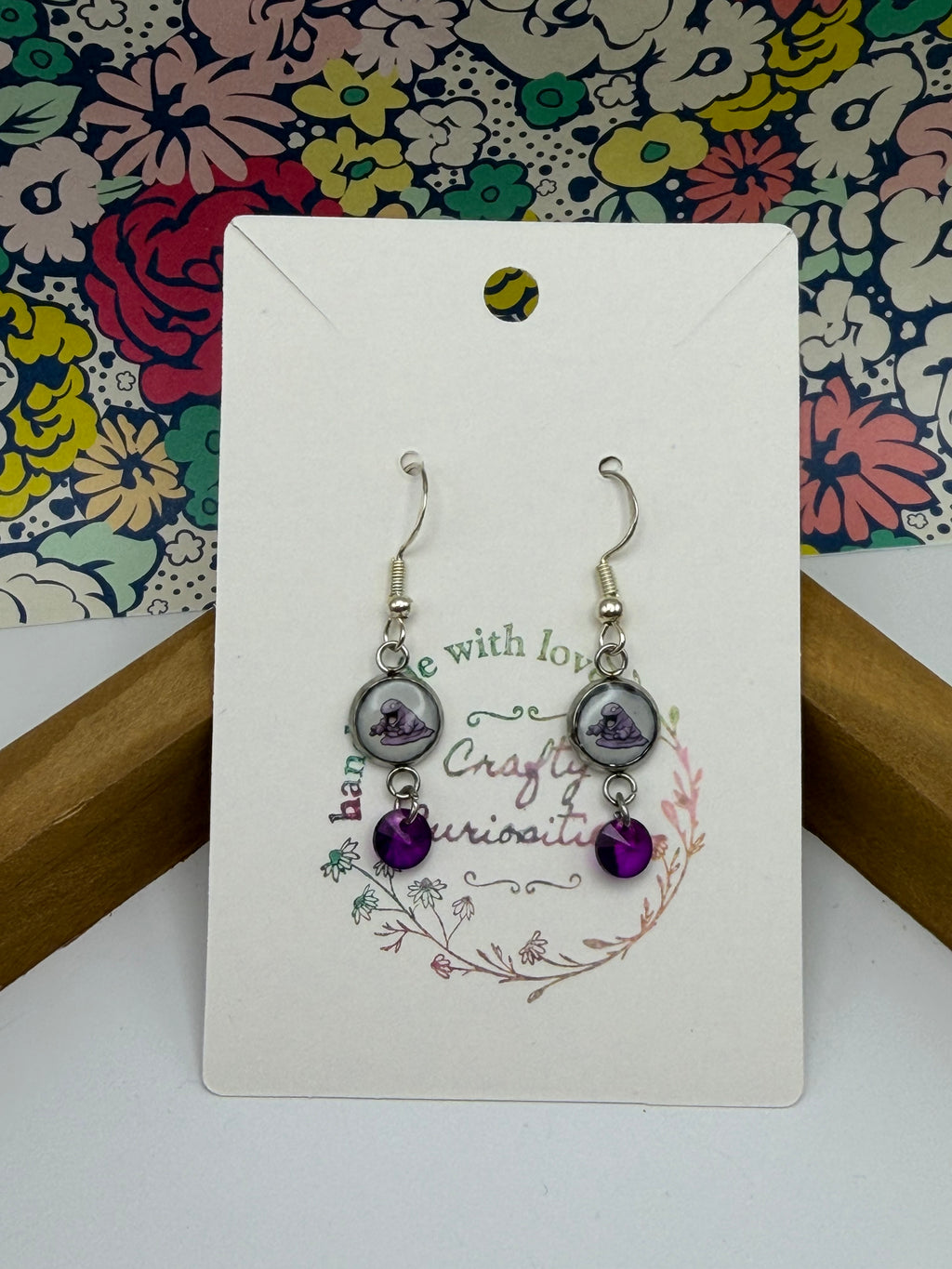 Muk Upcycled Card Earrings