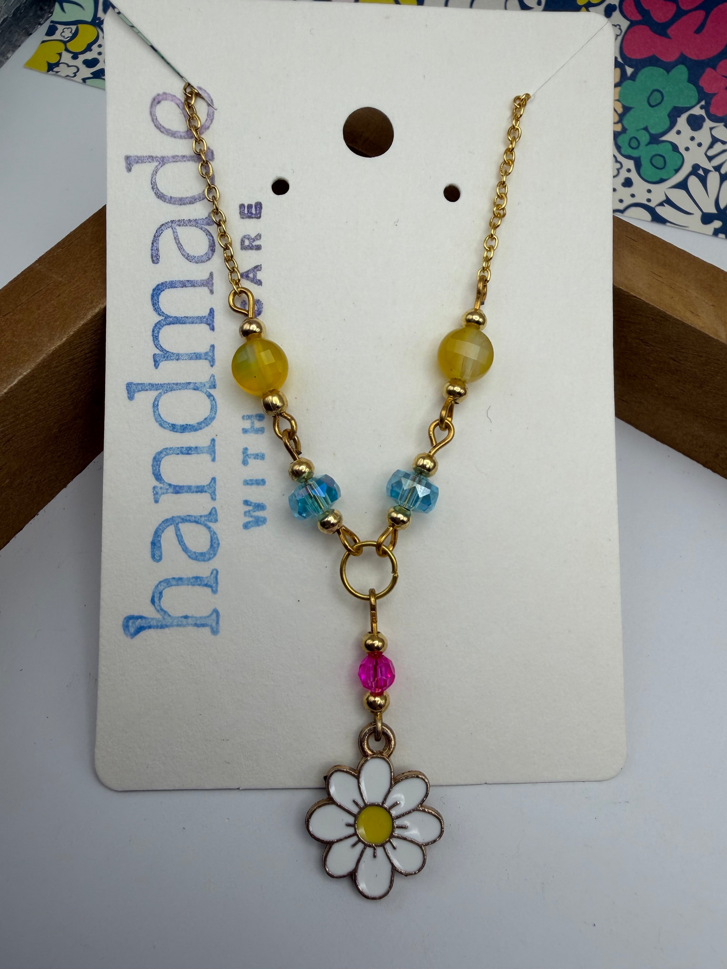 Sparkling Summer Daisy Full Set (Necklace, Earrings, and Bracelet)