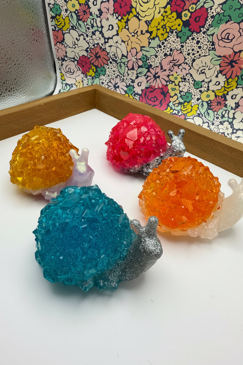Resin Crystal Snails
