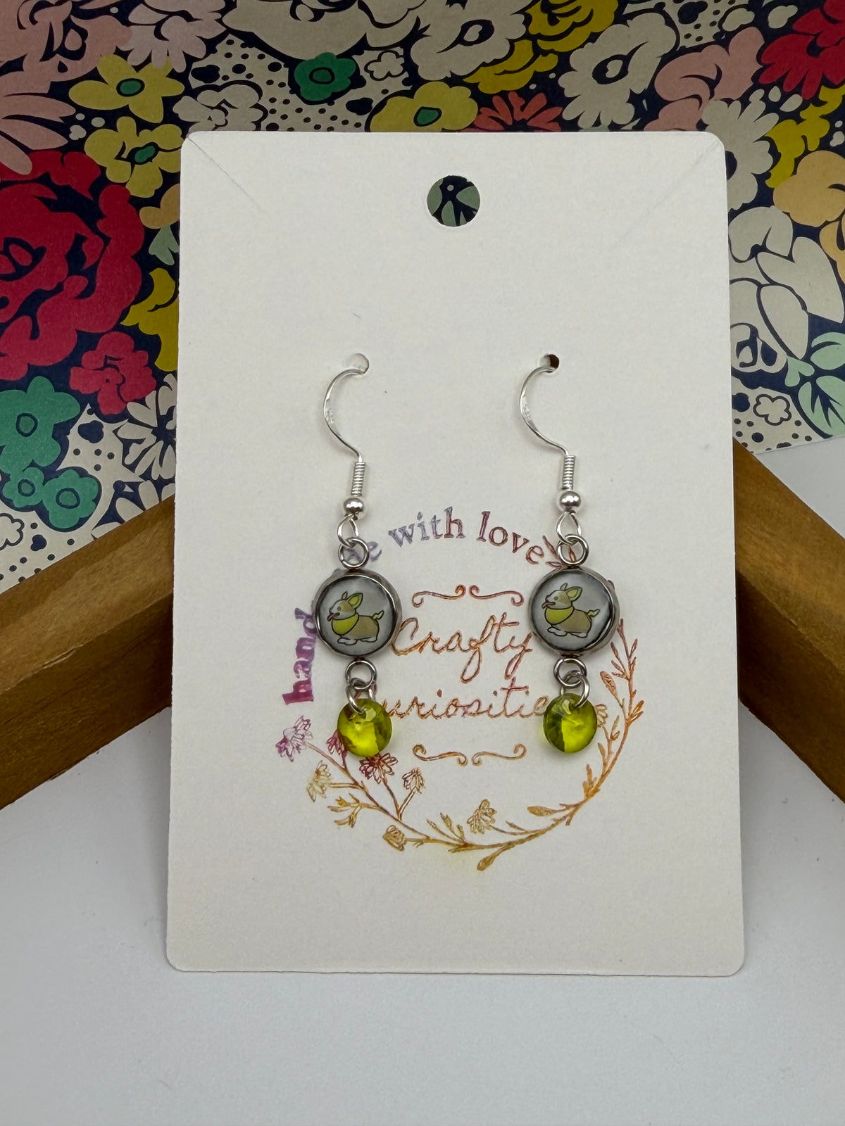 Yamper Upcycled Card Earrings