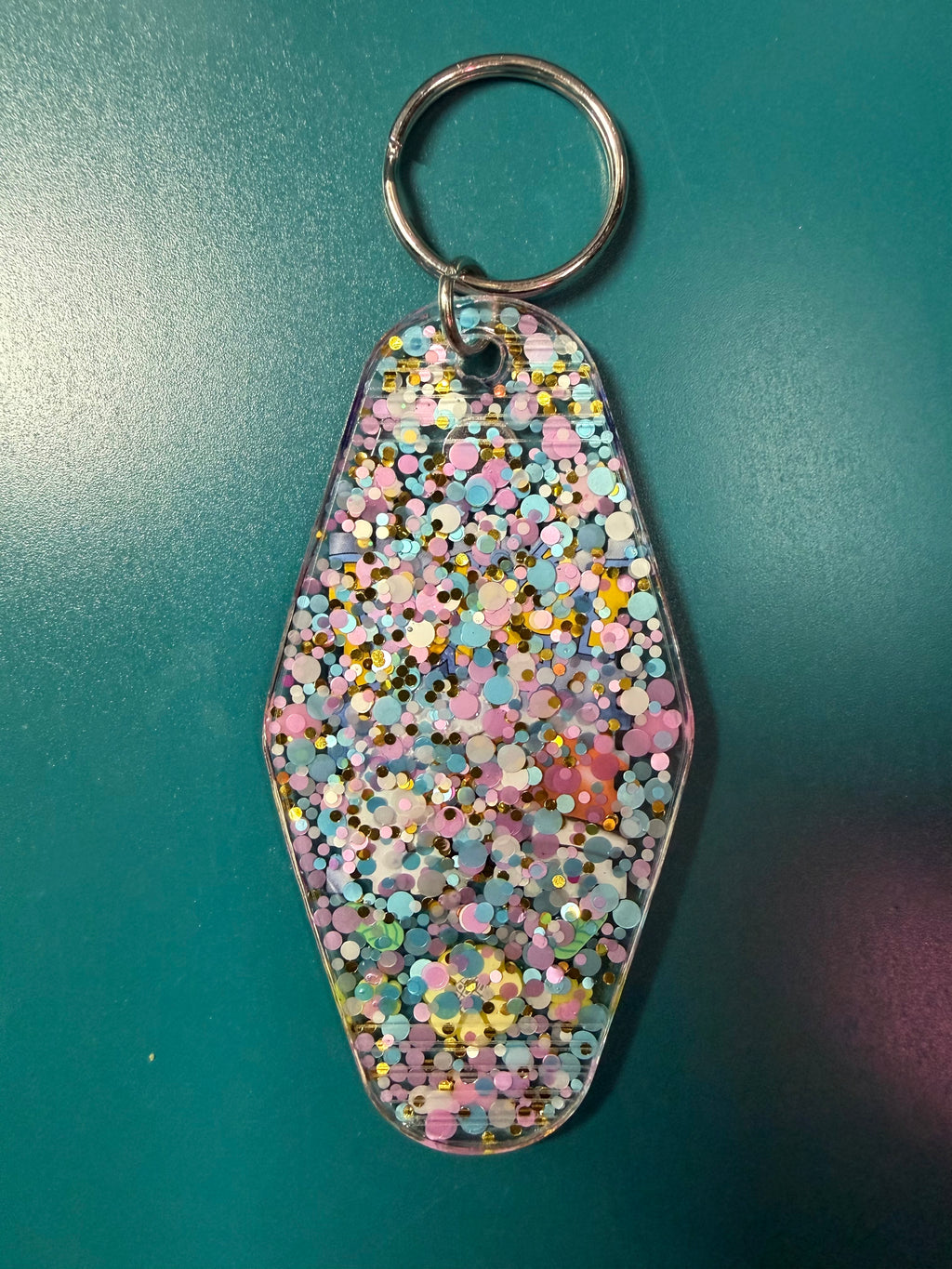 Ralts Pokemon Card Upcycled Keychain