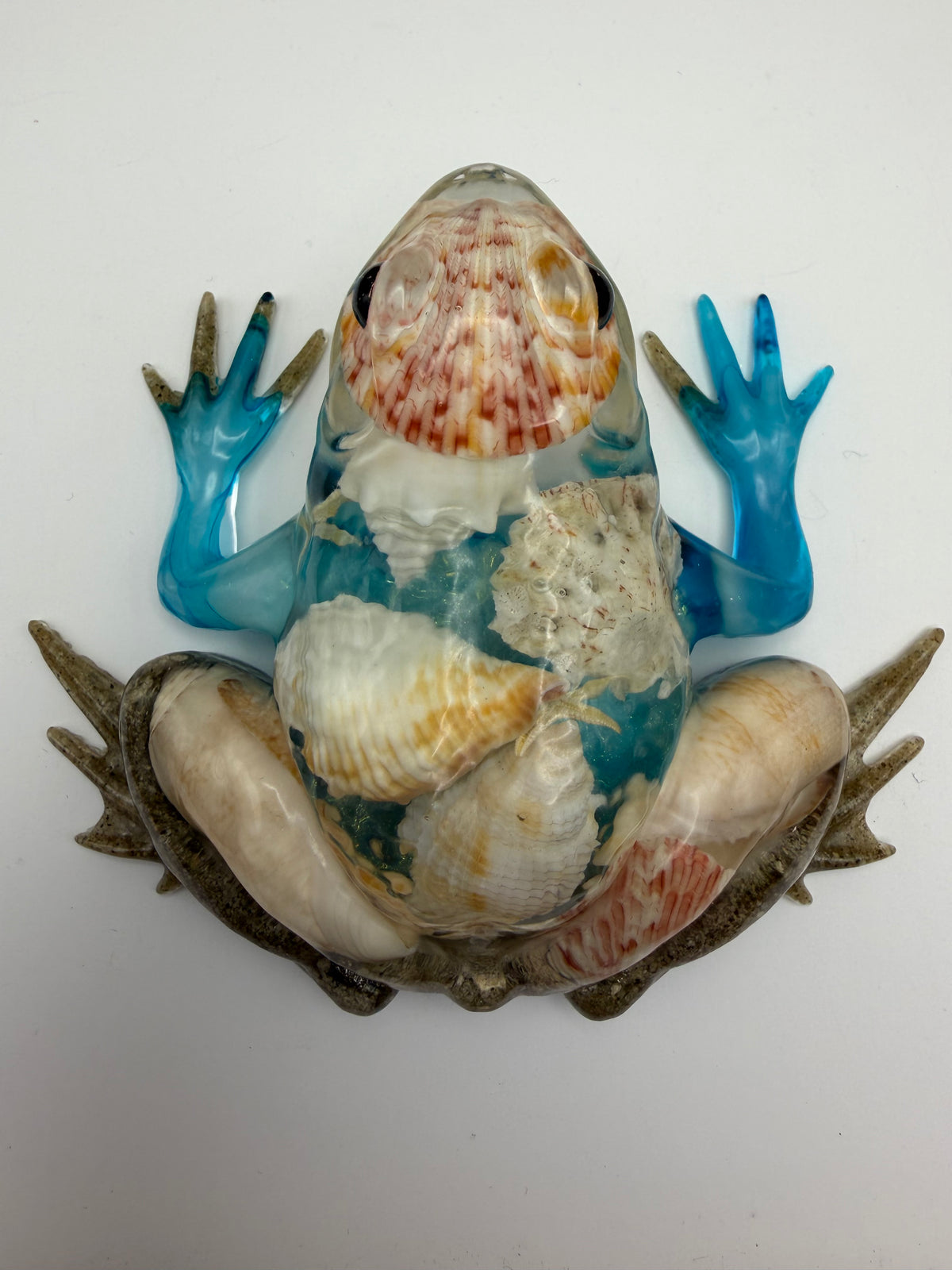 Sandy Beach Resin Frog