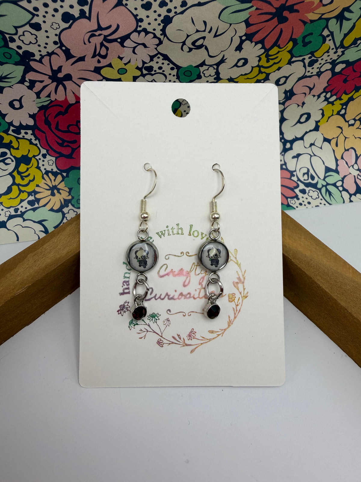 Pancham Upcycled Card Earrings
