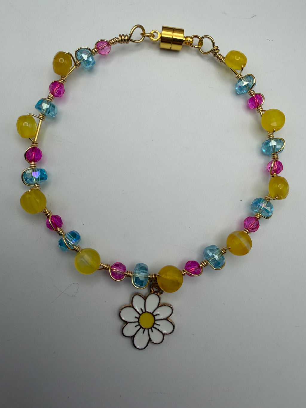 Sparkling Summer Daisy Full Set (Necklace, Earrings, and Bracelet)
