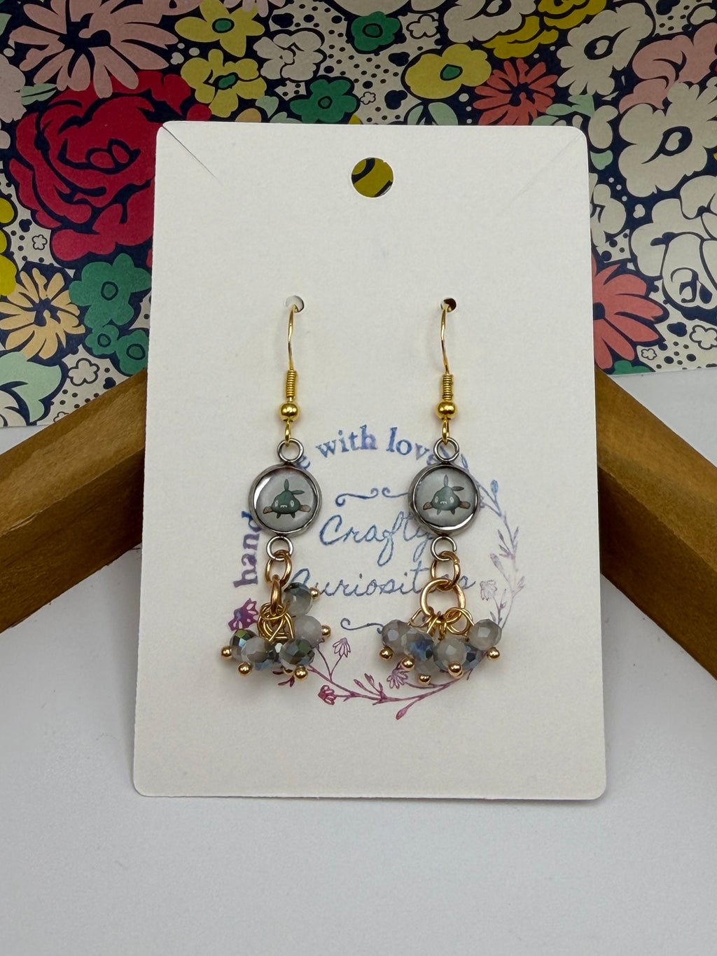 Trubbish Upcycled Card Earrings