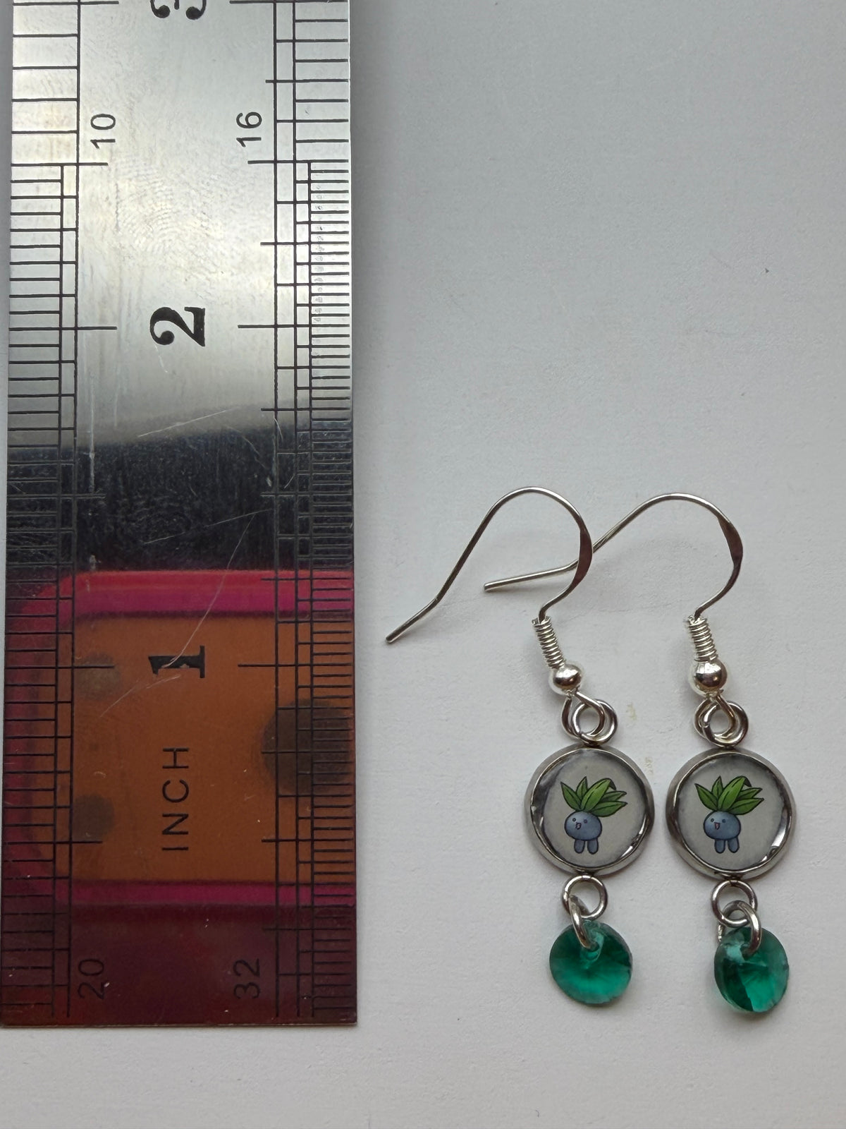 Oddish Upcycled Card Earrings