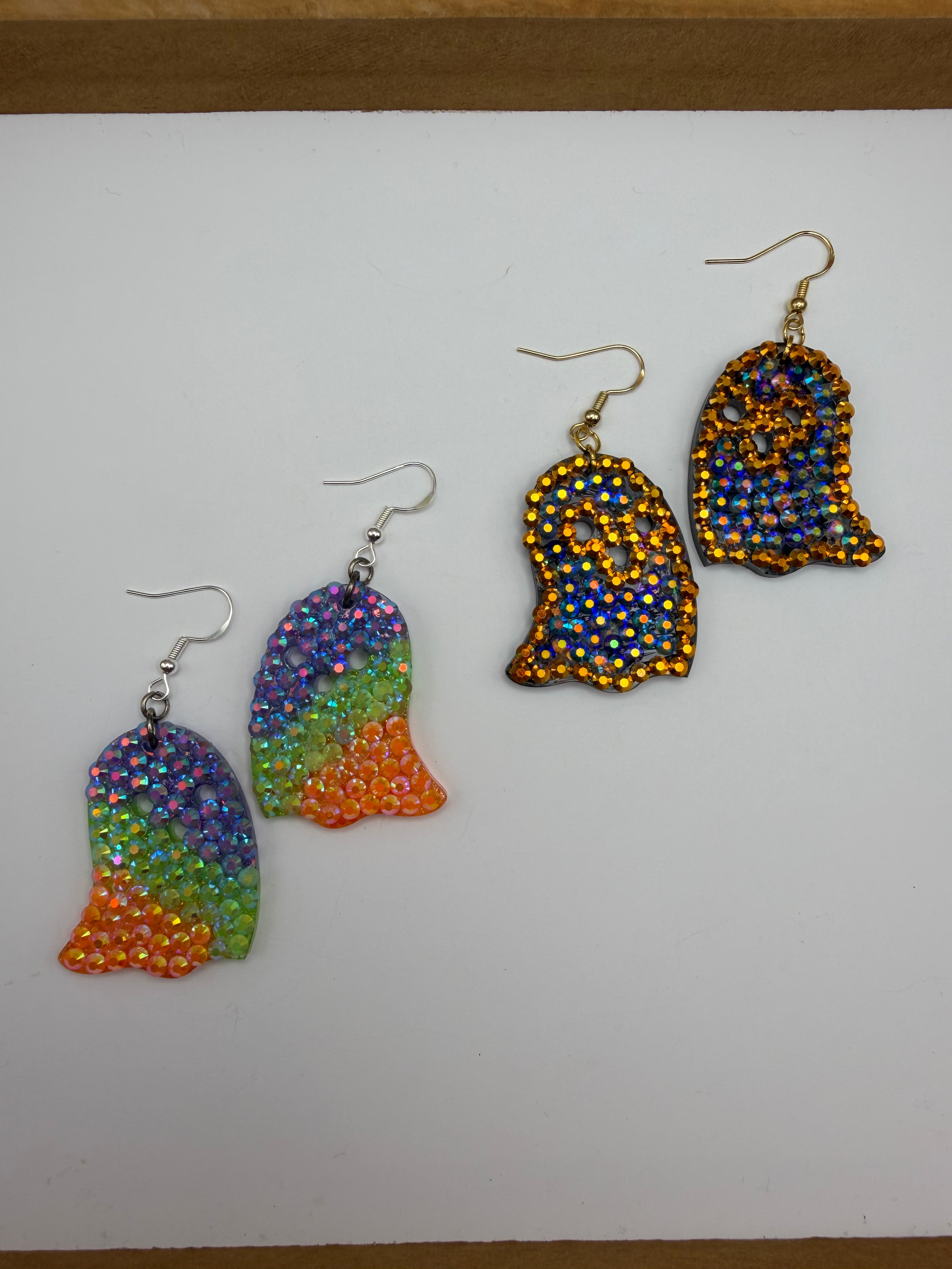 Bedazzled Ghost Earrings